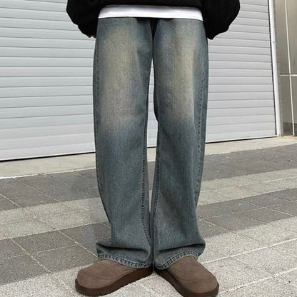 Retro Loose Wide-Leg Jeans
