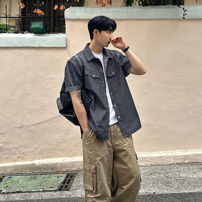 Korean Stylish Denim Shirt