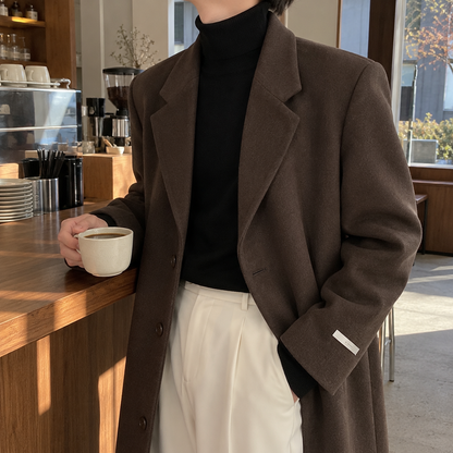 Tweed trench coat