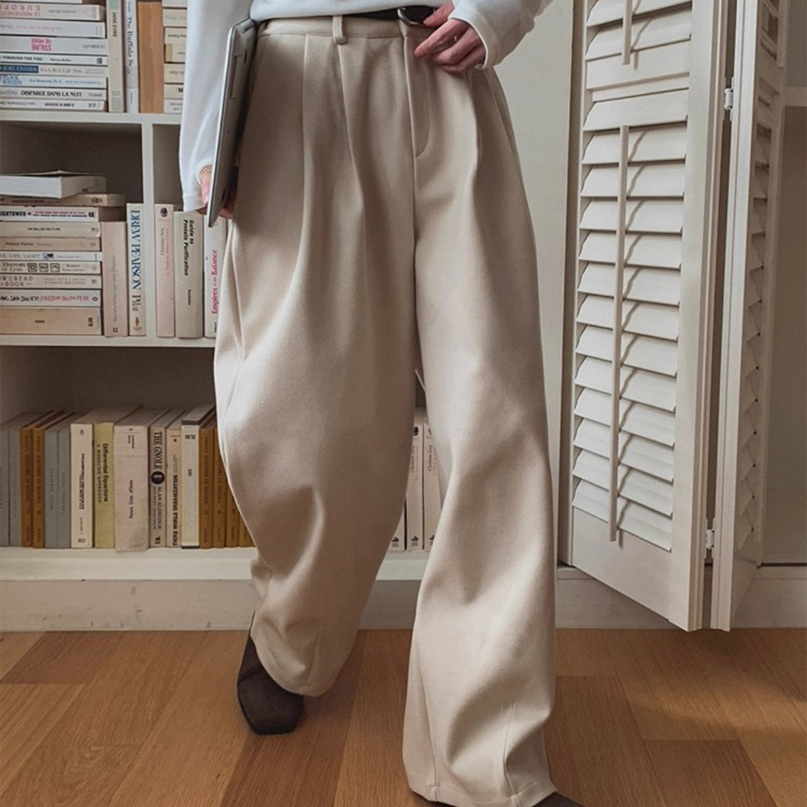 Winter Wide-Legged Commuter Pants