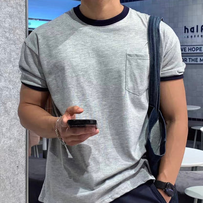 Korean Trendy Color Block T-shirt