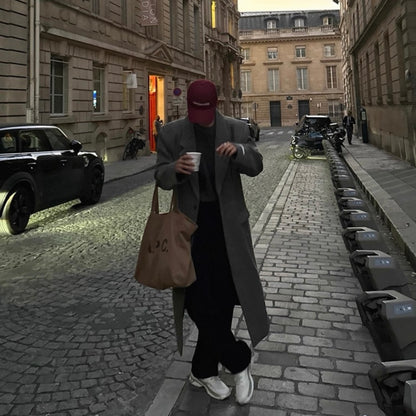 Men's Warm Wool Trench Coat