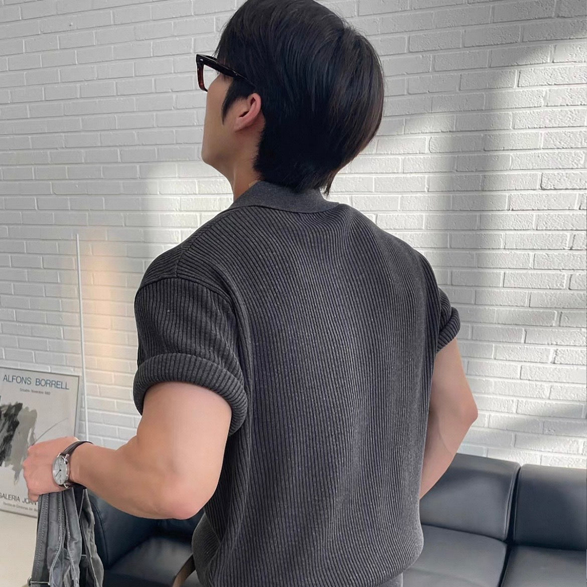 Breathable Casual Knit Polo