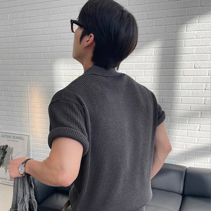 Breathable Casual Knit Polo