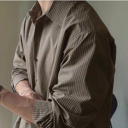 Retro Striped Casual Shirt