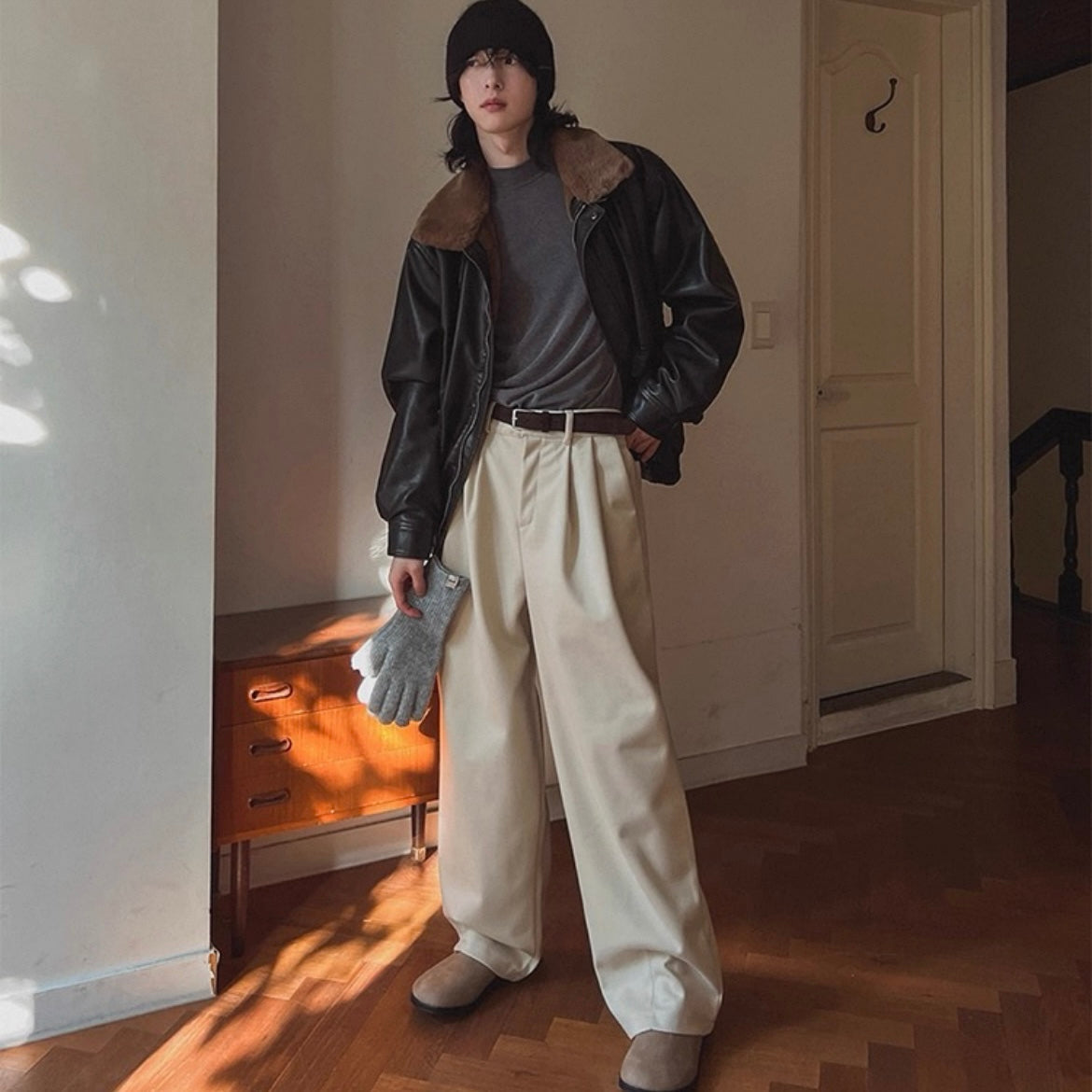 Winter Wide-Legged Commuter Pants