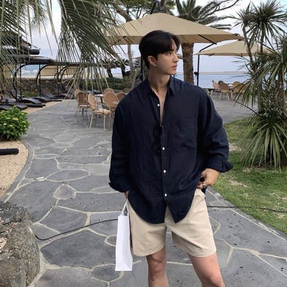 Linen Long Sleeve Shirt