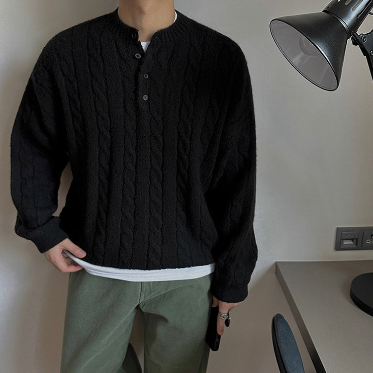 Korean Casual Pullover Knit Sweater