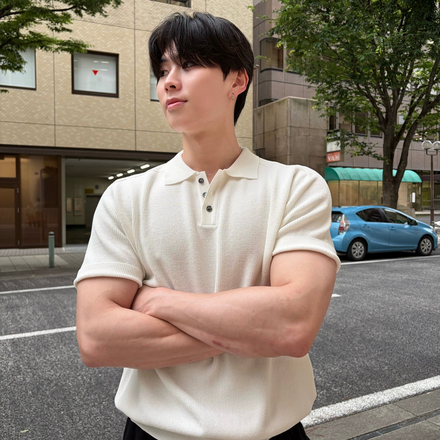 Textured Polo Shirt