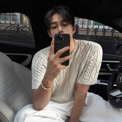 Loose Summer Knit T-Shirt