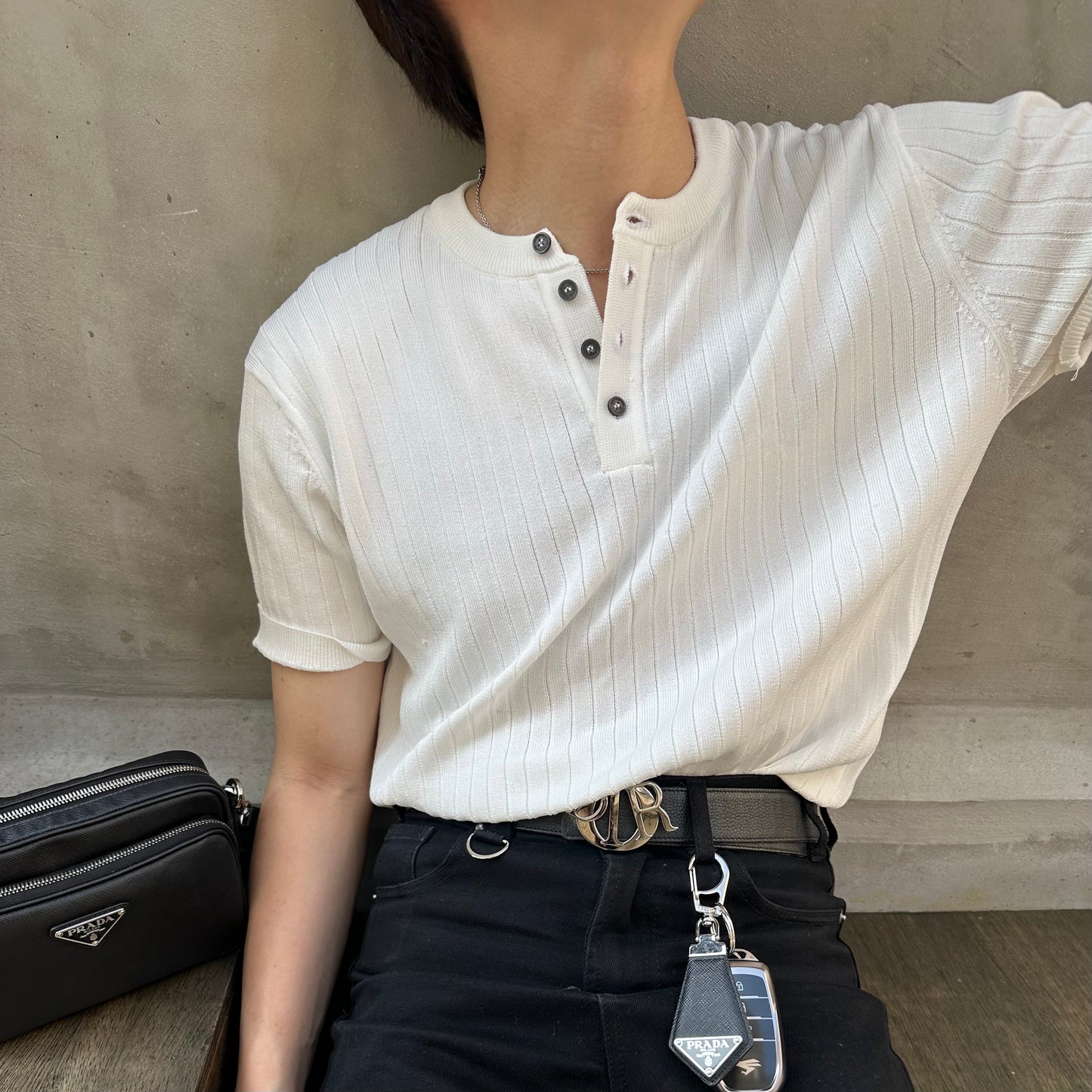 Bisher Summer Breeze Henley Tee