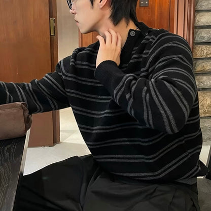 Fine Stripe Knit Sweater