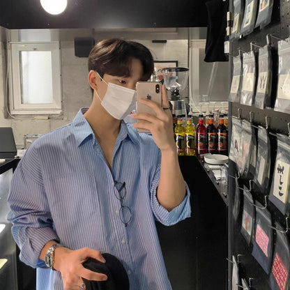 Korean Trend Striped Shirts