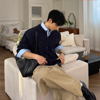 Korean-Style Long Sleeve Shirt