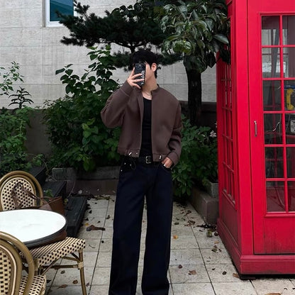 Minimal Collarless Blouson
