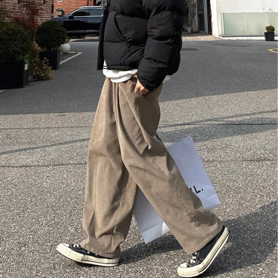 Casual Wide-Leg Pants