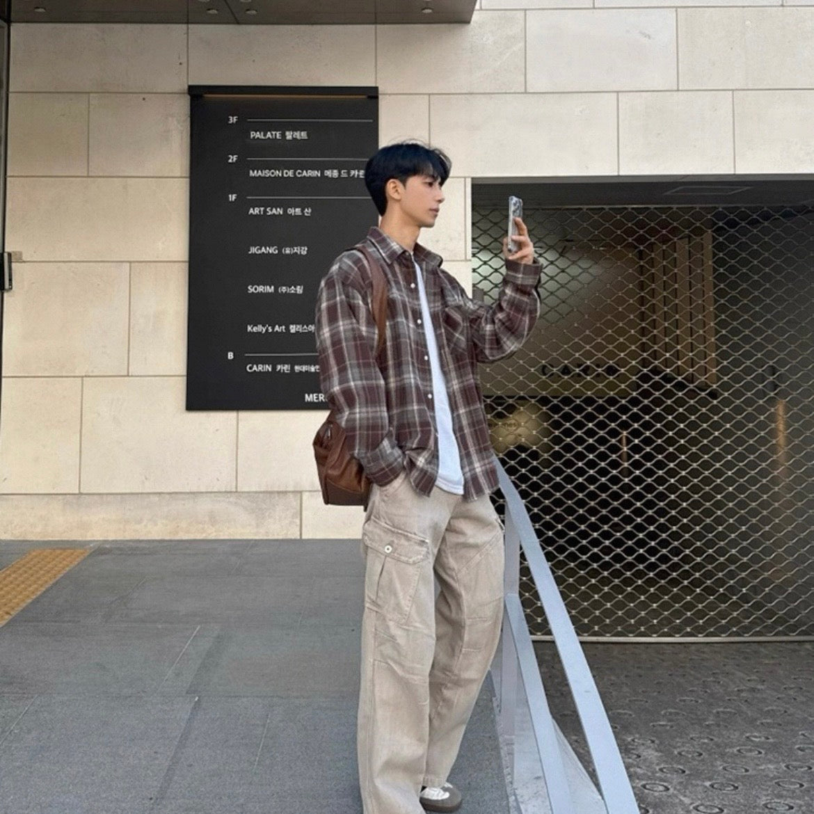 Retro Plaid Casual Shirt