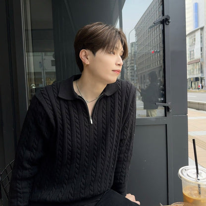 Model Zip Knit Sweater