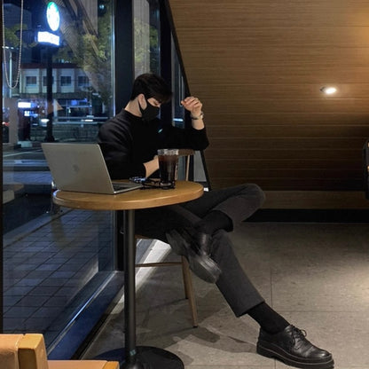 Men's Knit Turtleneck Sweater