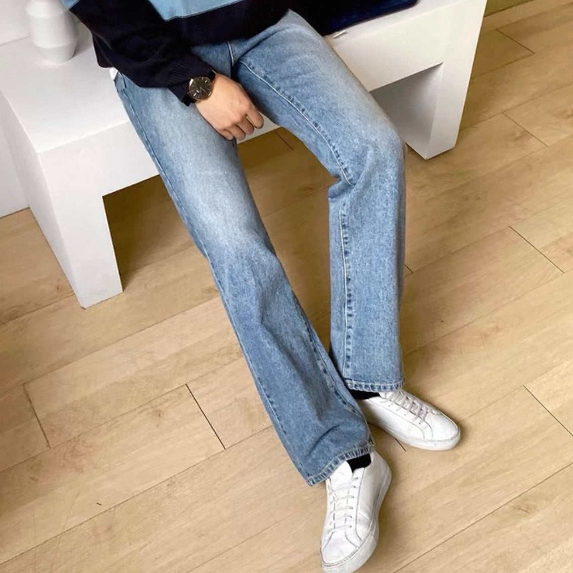 Soft Fade Straight Denim