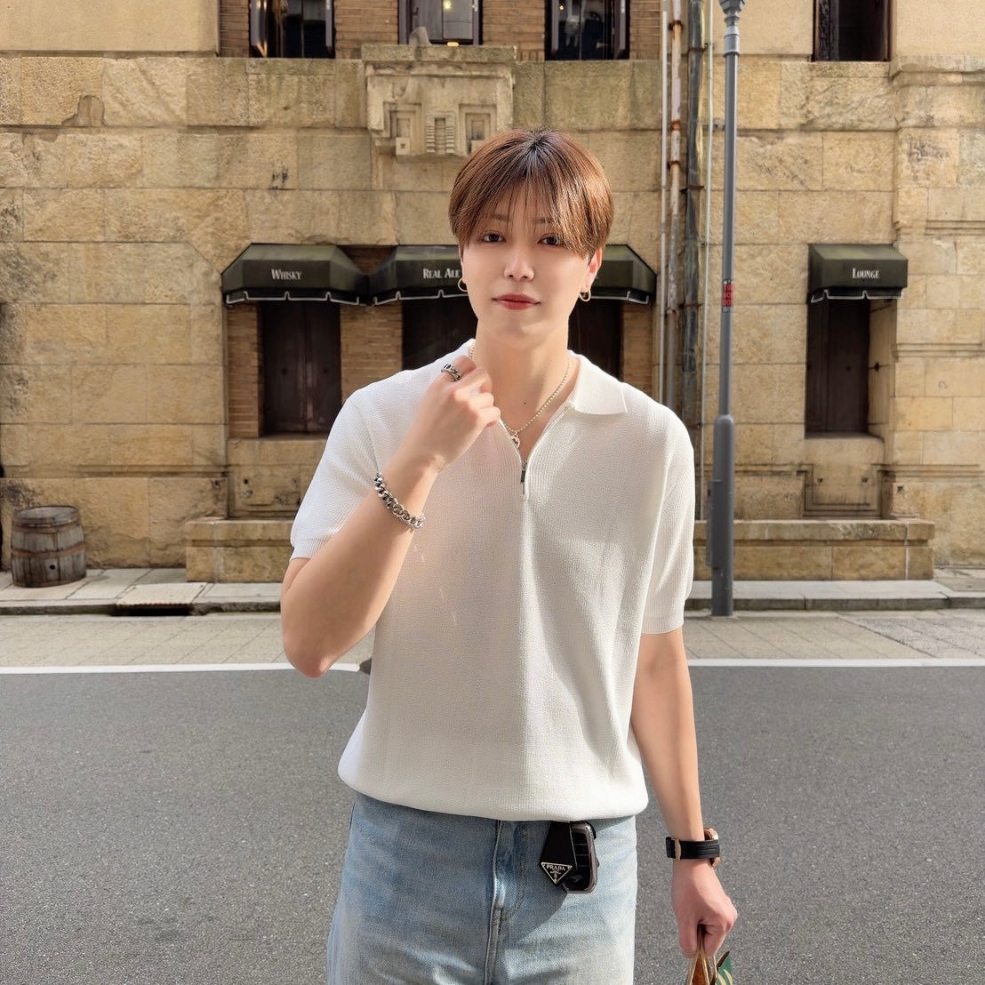 Breezy Knit Short-Sleeve Shirt