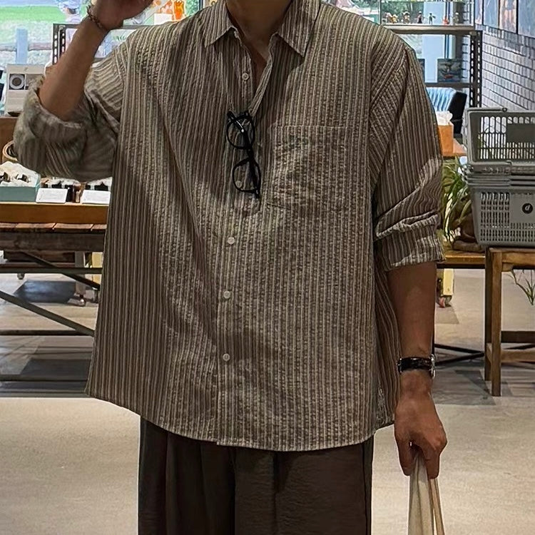Seersucker Stripe Shirt