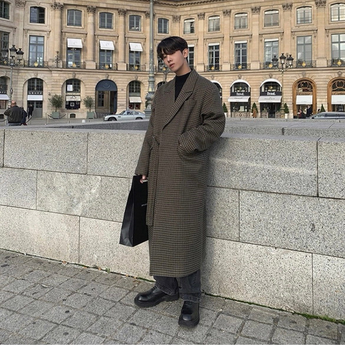 Korean Tweed Windbreaker Jacket