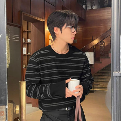 Fine Stripe Knit Sweater