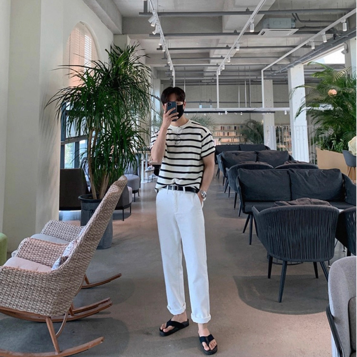 Korean Style White Jeans