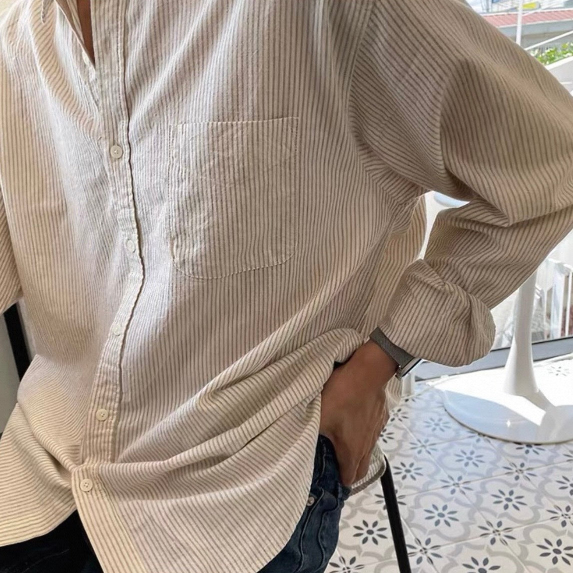 Trendy Striped Casual Shirt