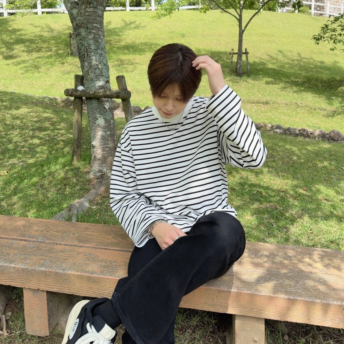 Casual Striped Long Sleeve T-Shirt