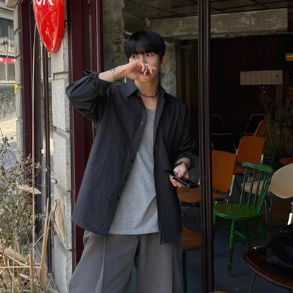 Casual Loose Long-Sleeve Shirt