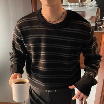 Fine Stripe Knit Sweater