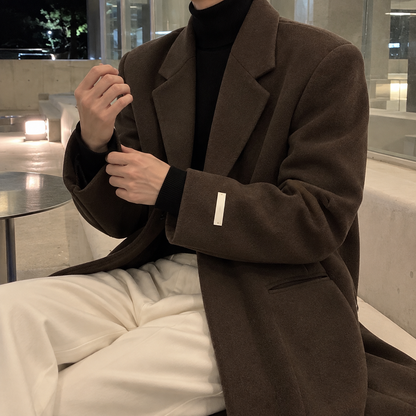 Tweed trench coat