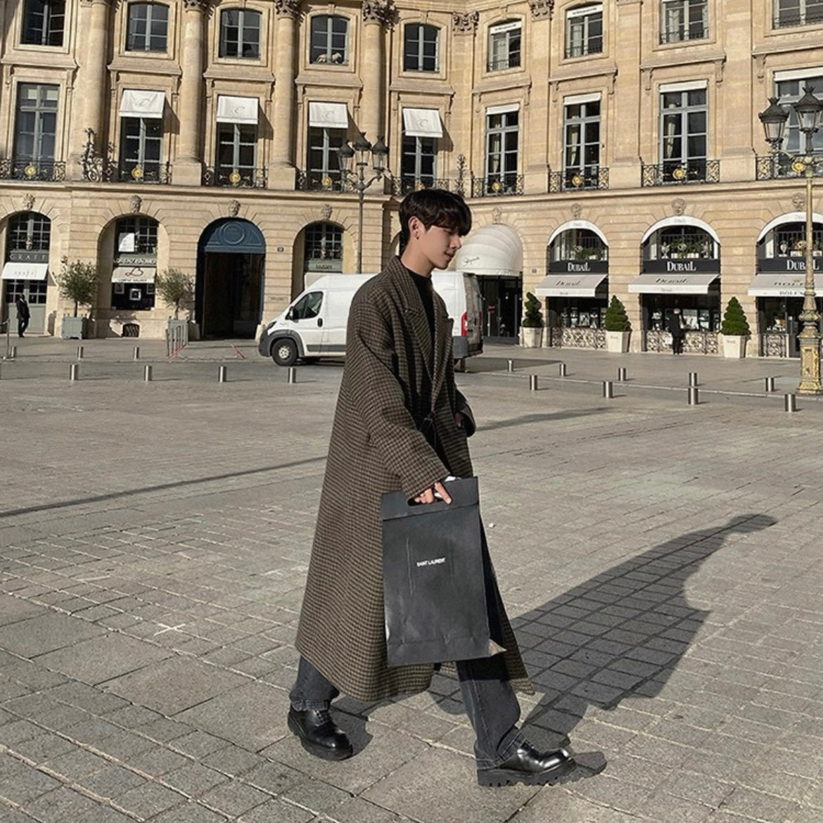 Korean Tweed Windbreaker Jacket