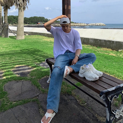 Retro Loose Fit Ripped Jeans