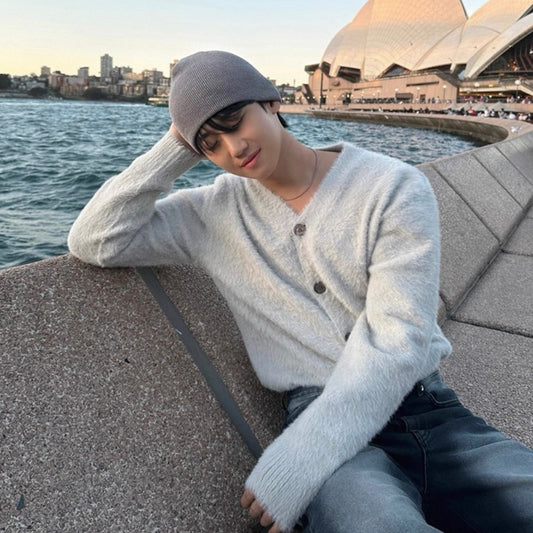 Cozy V-Neck Knit Cardigan