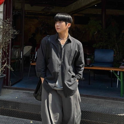 Casual Loose Long-Sleeve Shirt