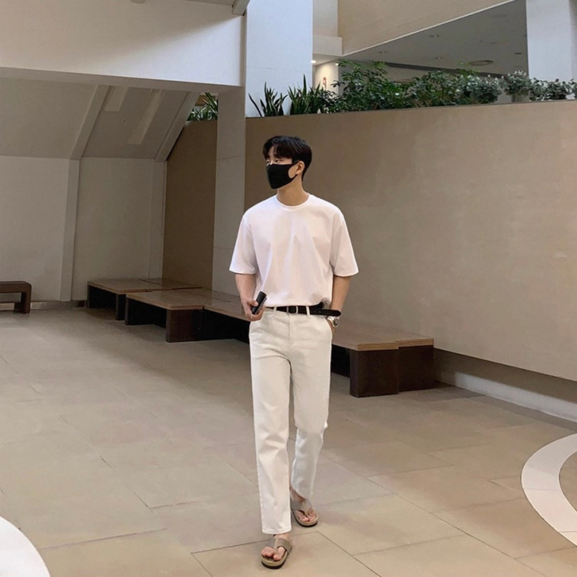 Korean Style White Jeans