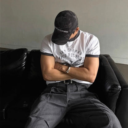 Retro Color Block T-Shirt