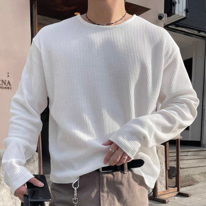 Textured Rib Long Sleeve Tee