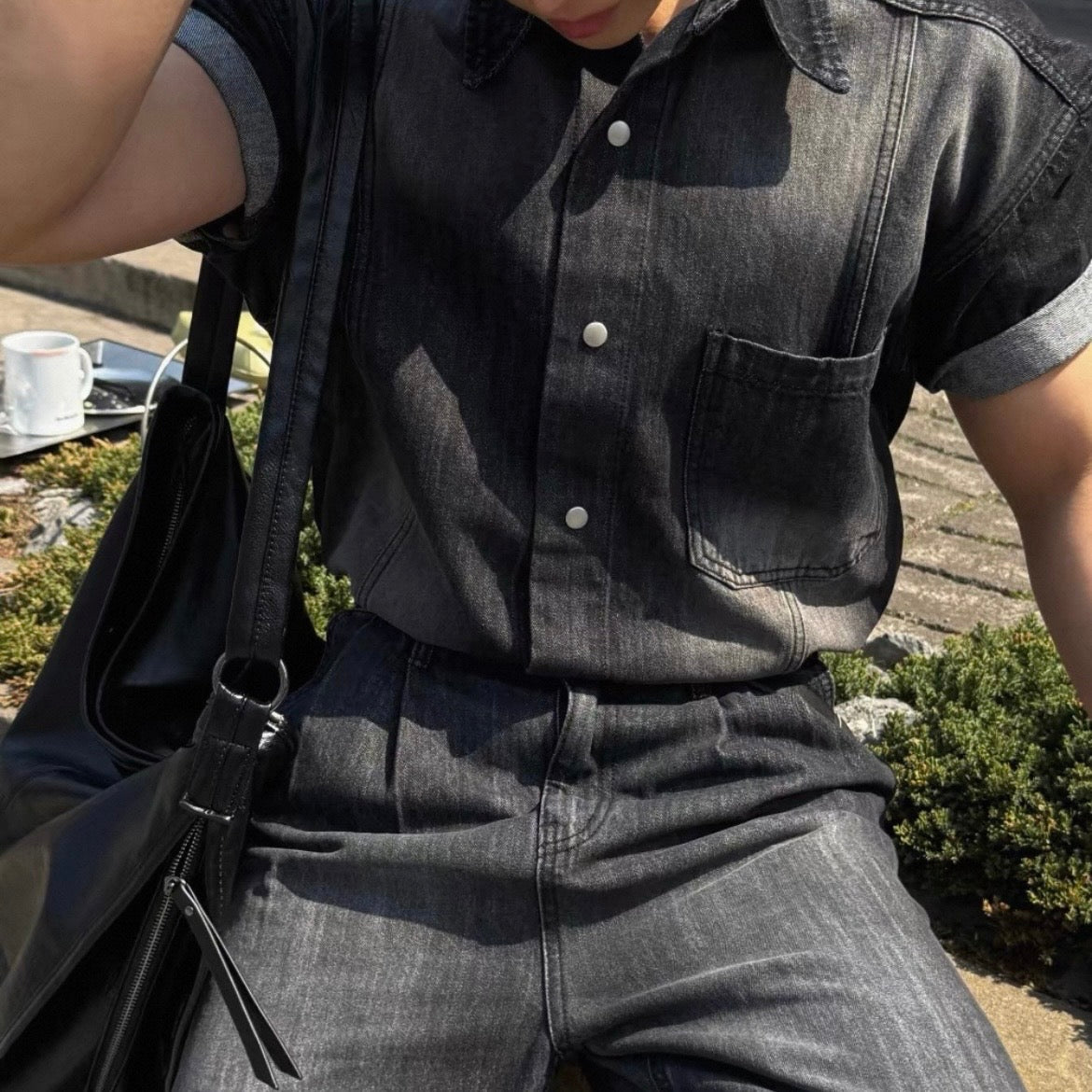 Vintage Washed Denim Shirt