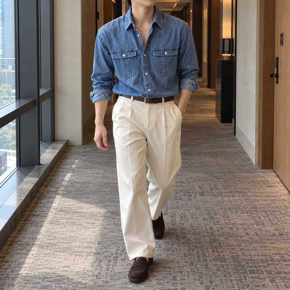Fall Design Sense Lapel Shirt