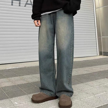 Retro Loose Wide-Leg Jeans