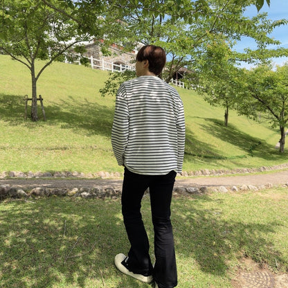 Casual Striped Long Sleeve T-Shirt