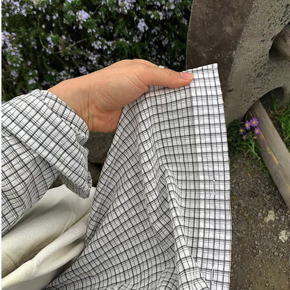 Plaid Long-Sleeve Shirt Jacket