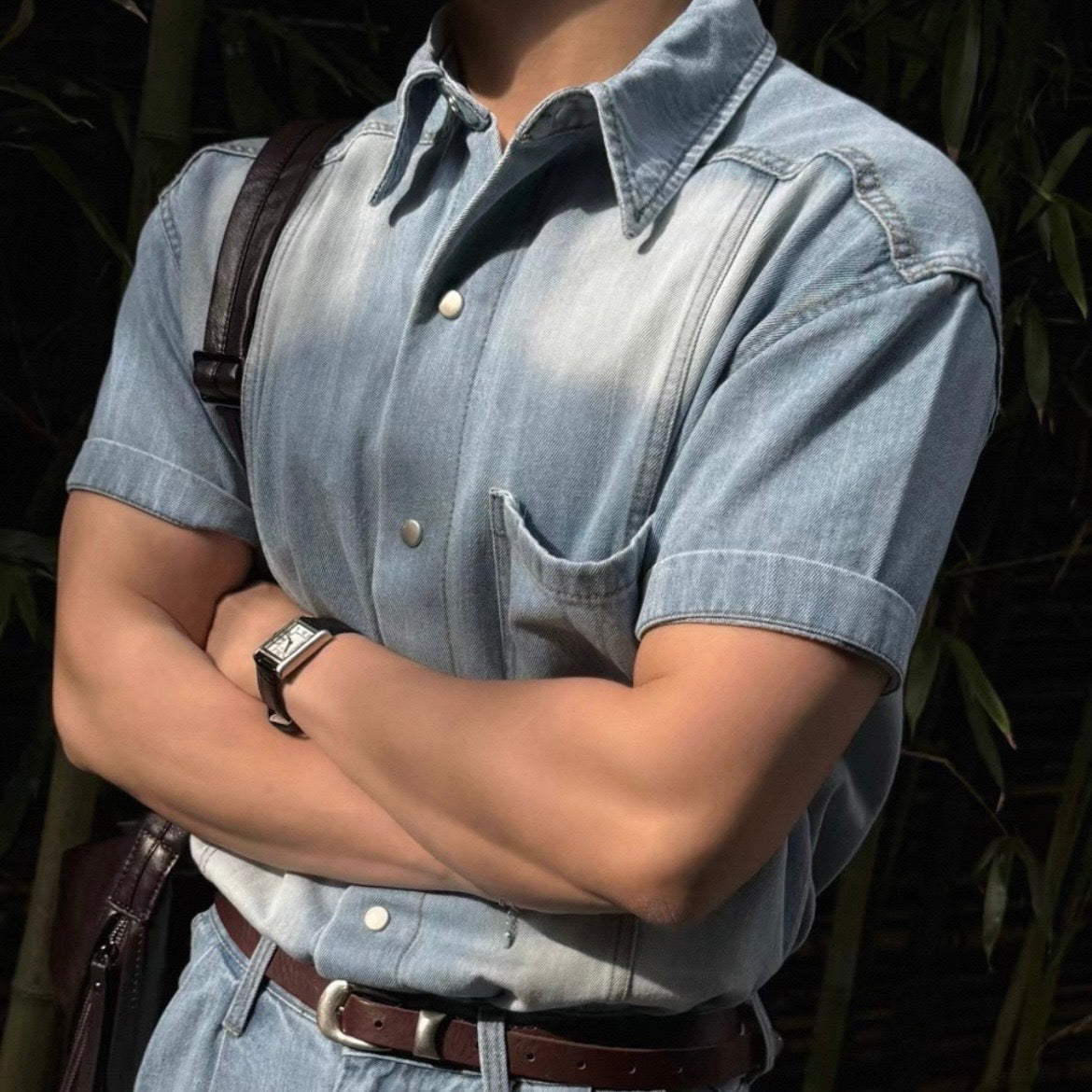 Vintage Washed Denim Shirt