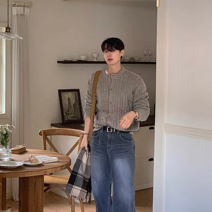 Casual Knit Sweater Coat