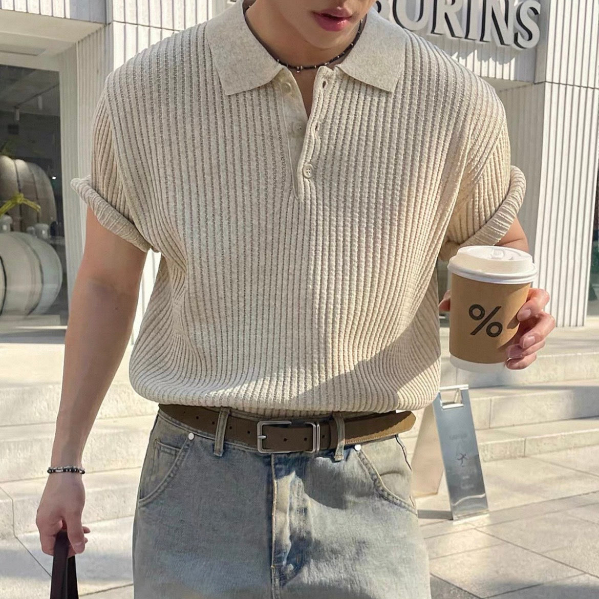 Cool Ice Silk Polo T-Shirt