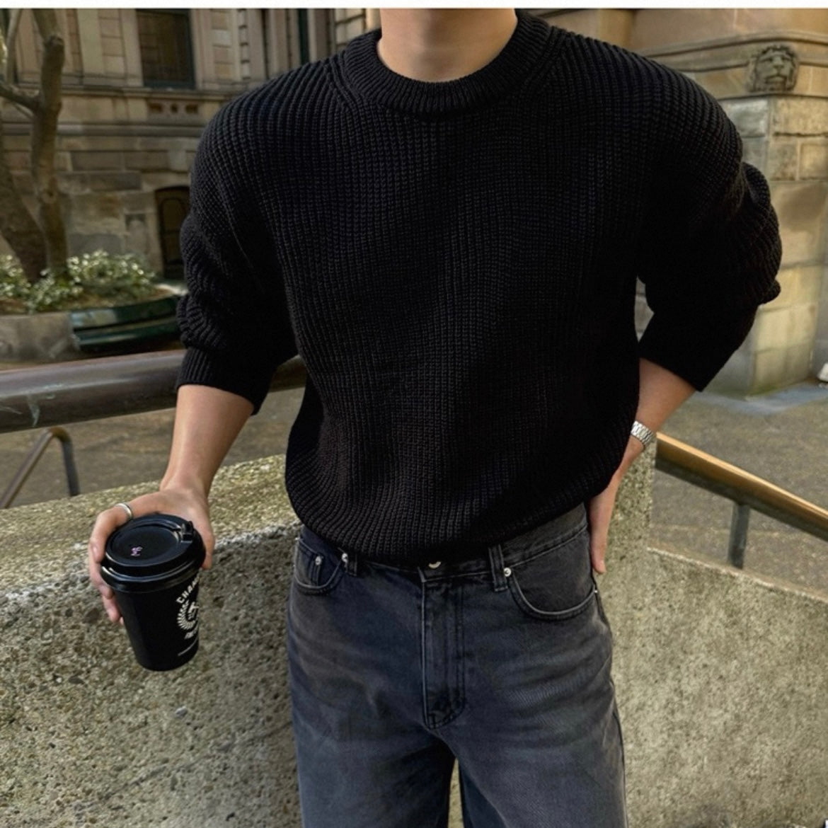 Korean Loose Knit Pullover